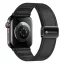 Forcell F-Design FA21 mágneses eco-bőr szíj Apple Watch 38 / 40 / 41 mm fekete