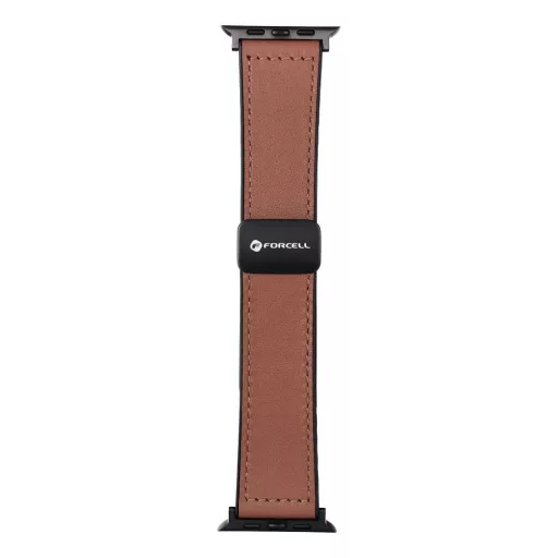 Forcell F-Design FA21 mágneses eco-bőr szíj Apple Watch 38 / 40 / 41 mm barna