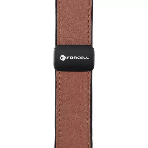 Forcell F-Design FA21 mágneses eco-bőr szíj Apple Watch 38 / 40 / 41 mm barna