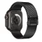 Forcell F-Design FA11 acél csatos szíj Apple Watch 38 / 40 / 41 mm fekete