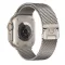 Forcell F-Design FA11 acél csatos szíj Apple Watch 38 / 40 / 41 mm ezüst