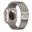 Forcell F-Design FA11 acél csatos szíj Apple Watch 38 / 40 / 41 mm ezüst