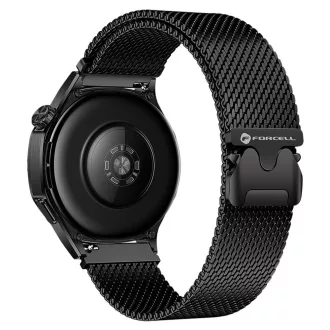   Forcell F-Design FS10 mágneses acél szíj Samsung Galaxy Watch 20 mm fekete