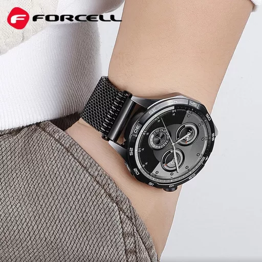 Forcell F-Design FS10 mágneses acél szíj Samsung Galaxy Watch 20 mm arany