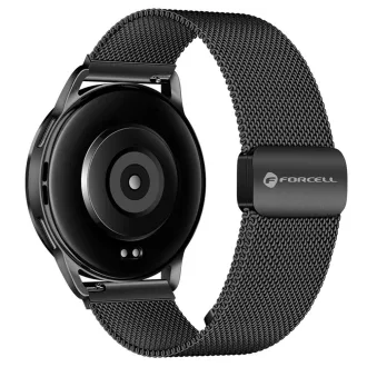   Forcell F-Design FS11 mágneses acél szíj Samsung Galaxy Watch 20 mm fekete