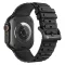 Forcell F-Design FA06 szilikon szíj lyukakkal Apple Watch 38 / 40 / 41 mm fekete