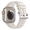 Forcell F-Design FA06 szilikon szíj lyukakkal Apple Watch 38 / 40 / 41 mm fehér