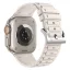 Forcell F-Design FA06 szilikon szíj lyukakkal Apple Watch 38 / 40 / 41 mm fehér