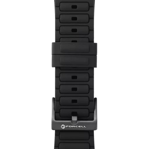 Forcell F-Design FA06 szilikon szíj Apple Watch 42 / 44 / 45 / 49 mm fekete