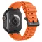 Forcell F-Design FA06 szilikon szíj Apple Watch 42 / 44 / 45 / 49 mm narancs