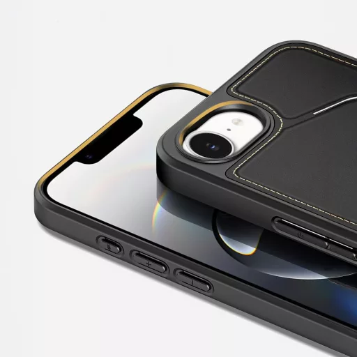 DUX DUCIS tok RAFI II MAG with stand Magsafe kompatibilis  iPhone 16e fekete