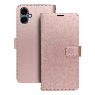 Mezzo Flip tok SAMSUNG A06 mandala rozéarany