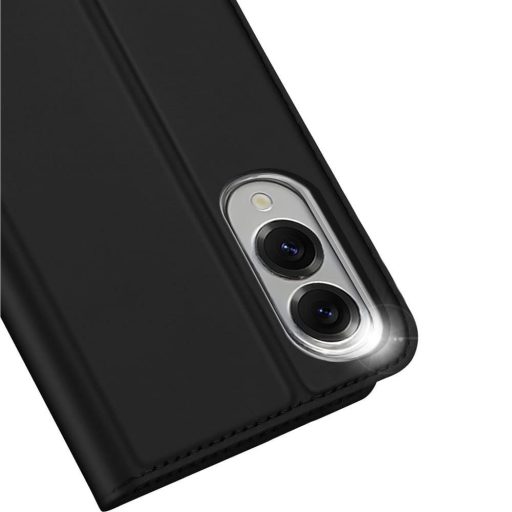 DUX DUCIS Flip tok kártyatartóval SKIN PRO  SAMSUNG S25 Edge fekete