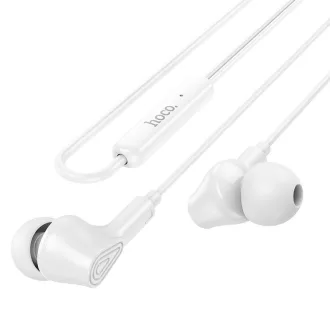 Hoco M102 vezetékes fülhallgató jack 3,5 mm fehér