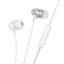 Hoco vezetékes fülhallgató 3,5 mm jack M110 ezüst
