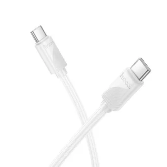 USB-C – USB-C kábel Hoco 3A 60W 1 m X114 fehér