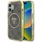 GUESS tok iPhone 16 Magsafe kompatibilis GUHMP16SHG4PRTGW (IML Metal Glitter 4G Circle Triangle) barna