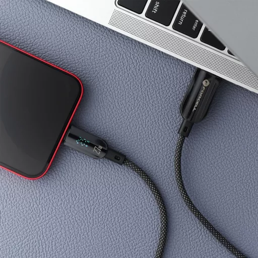 Forcell F-Energy USB-A – Lightning töltőkábel Digital C273 2,4A 12W 1,2 m fekete