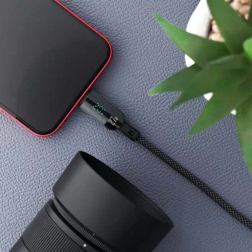Forcell F-Energy USB-A – Lightning töltőkábel Digital C273 2,4A 12W 1,2 m fekete