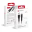 Forcell F-Energy USB-A – Micro USB töltőkábel QC3.0 Silicone C341 2,4A 18W 1 m fekete