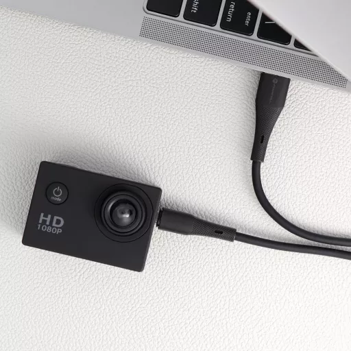 Forcell F-Energy USB-A – Micro USB töltőkábel QC3.0 Silicone C341 2,4A 18W 1 m fekete