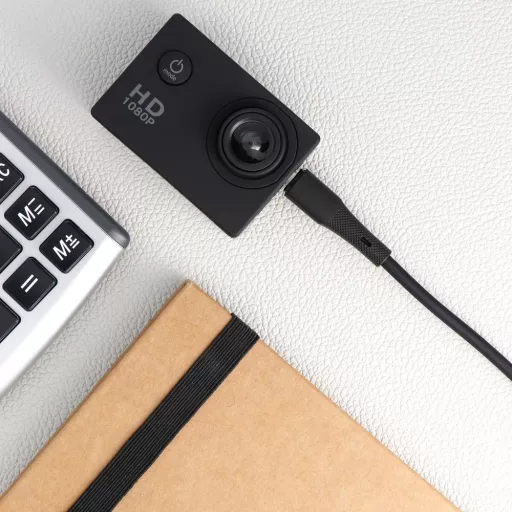 Forcell F-Energy USB-A – Micro USB töltőkábel QC3.0 Silicone C341 2,4A 18W 1 m fekete