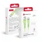 Forcell F-Energy USB-A – Micro USB töltőkábel QC3.0 Silicone C341 2,4A 18W 1 m zöld