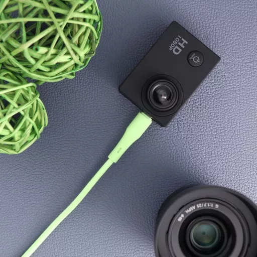 Forcell F-Energy USB-A – Micro USB töltőkábel QC3.0 Silicone C341 2,4A 18W 1 m zöld