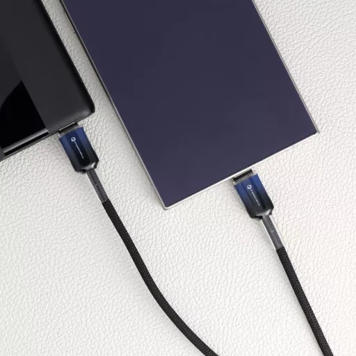 USB-C – USB-C töltőkábel Forcell F-Energy QC4.0 PD 5A 100W Gradient 1 m C357 fekete