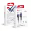 Forcell F-Energy USB-A – Micro USB töltőkábel QC3.0 Gradient C351 2,4A 18W 1 m fekete