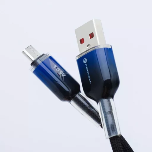 Forcell F-Energy USB-A – Micro USB töltőkábel QC3.0 Gradient C351 2,4A 18W 1 m fekete