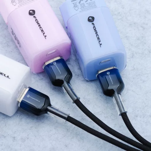 Forcell F-Energy USB-A – Micro USB töltőkábel QC3.0 Gradient C351 2,4A 18W 1 m fekete