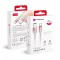 Forcell F-Energy USB-A – USB-C töltőkábel QC4.0 Gradient C352 3A 66W 1 m fehér