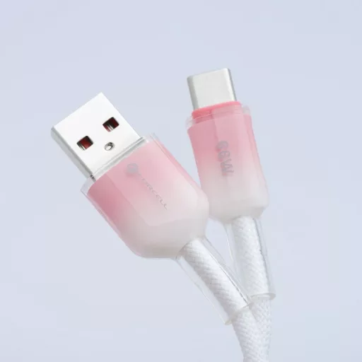 Forcell F-Energy USB-A – USB-C töltőkábel QC4.0 Gradient C352 3A 66W 1 m fehér