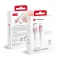 Forcell F-Energy USB-A – Lightning töltőkábel Gradient C353 2,4A 12W 1 m fehér