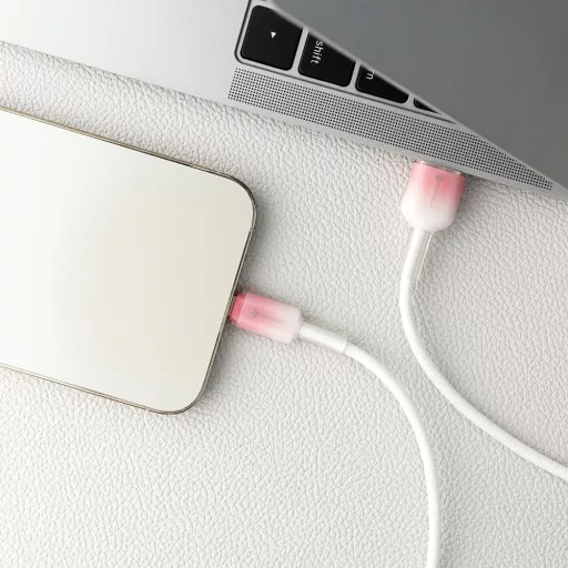 Forcell F-Energy USB-A – Lightning töltőkábel Gradient C353 2,4A 12W 1 m fehér