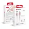 Forcell F-Energy USB-A – Micro USB töltőkábel QC3.0 Gradient C351 2,4A 18W 1 m fehér