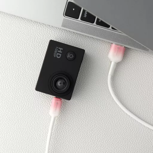 Forcell F-Energy USB-A – Micro USB töltőkábel QC3.0 Gradient C351 2,4A 18W 1 m fehér
