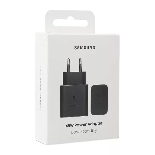 Samsung eredeti hálózati töltő USB-C PD 3A 45W EP-T4511NBEGEU fekete blister