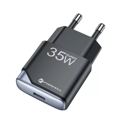 Forcell F-Energy hálózati töltő Ultra Slim GaN III USB-C PD QC4.0 3A 35W B135101-E fekete