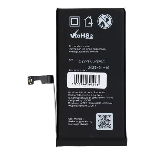 LICORE Akkumulátor iPhone 15 3349 mAh