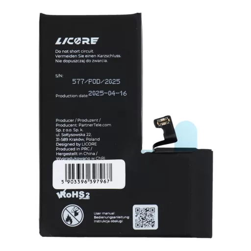 LICORE akkumulátor IPHONE 15 Pro 3274 mAh
