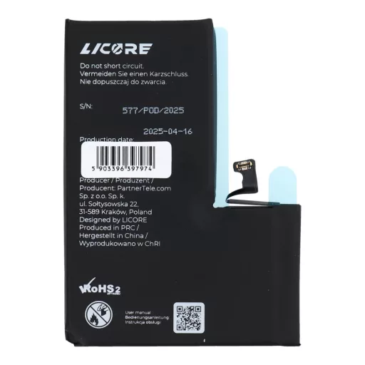 LICORE Akkumulátor iPhone 15 Pro Max 4422 mAh