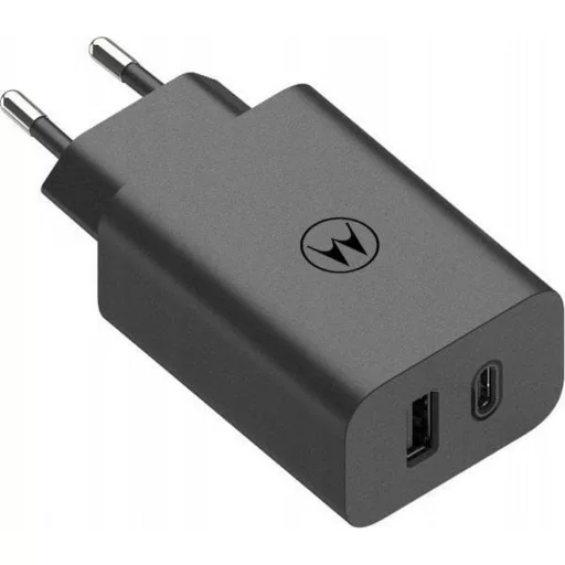 Motorola eredeti hálózati töltő USB-C + USB-A 50W MC502/509 fekete bulk