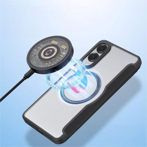 DUX DUCIS Flip tok kártyatartóval SKIN X PRO Magsafe kompatibilis  SAMSUNG S25 Edge fekete