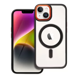   Color Edge Mag Cover tok iPhone 14 MagSafe kompatibilis fekete-arany