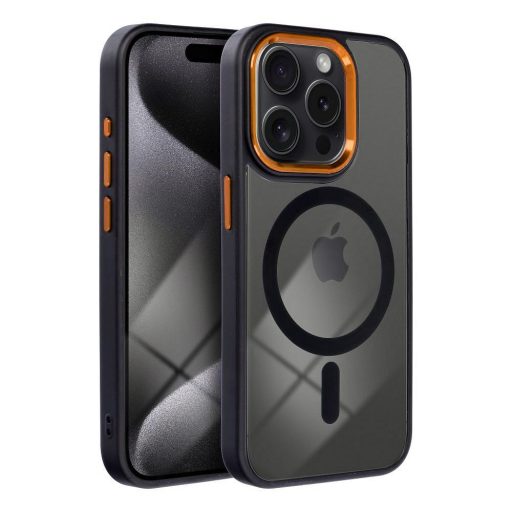 Color Edge Mag Cover tok iPhone 15  Magsafe kompatibilis fekete-arany