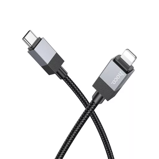 Hoco USB-C – Lightning töltőkábel X110 PD 27W 1 m fekete