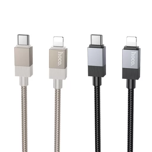 Hoco USB-C – Lightning töltőkábel X110 PD 27W 1 m fekete