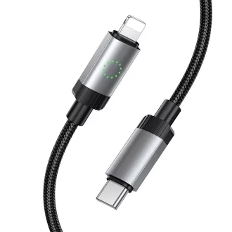   Hoco USB-C – Lightning töltőkábel X117 PD 27W 1 m fekete